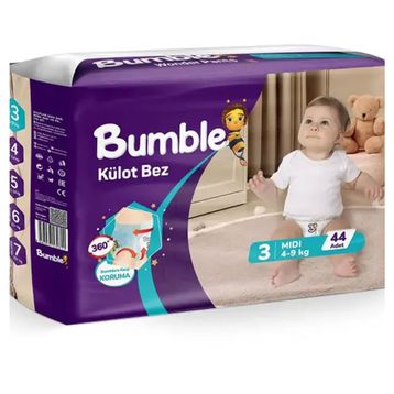 Bumble No:3 Midi 44 Adet Külot Bebek Bezi