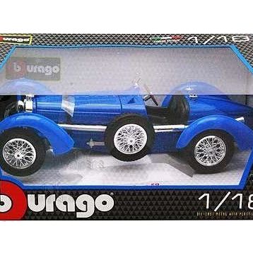 Burago S00012062 1:18 Bugatti Type 59 1934 Mavi Model Araba