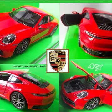 Burago S00021065 1:24 Porsche 911 Carrera S Model Araba