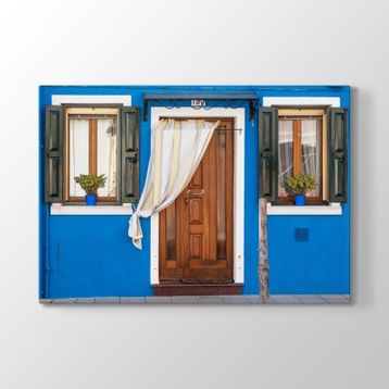 Burano Adası Evleri Tablosu
