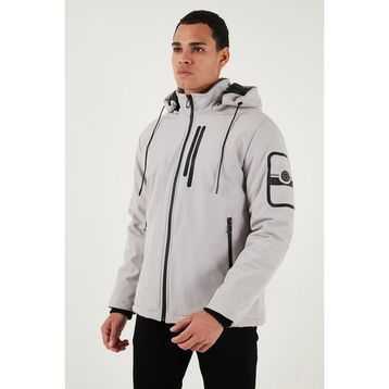 Buratti 497ALBERT - Taş Regular Fit Çıkarılabilir Kapüşonlu Erkek Mont
