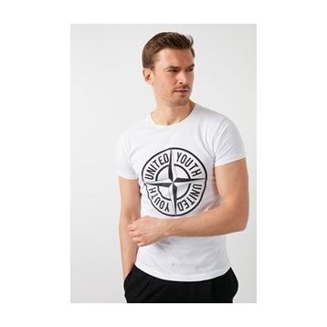 Buratti 541PUSULA Beyaz Erkek Tshirt