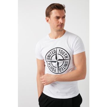 Buratti 541PUSULA Beyaz Erkek Tshirt
