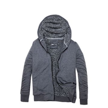 Buratti 575708 Antrasit İçi Kürklü Kapüşonlu Sweatshirt Erkek Mont