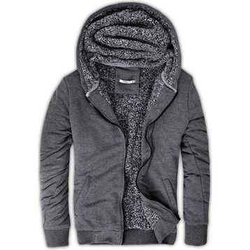 Buratti 575708 Antrasit İçi Kürklü Kapüşonlu Sweatshirt Erkek Mont