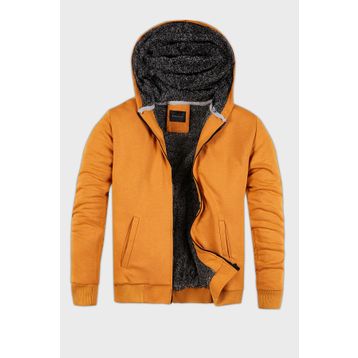 Buratti 575708 Siyah İçi Kürklü Kapüşonlu Sweatshirt Erkek Mont