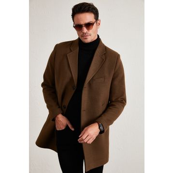 Buratti 5840098 Taba Erkek Kaşe Kaban