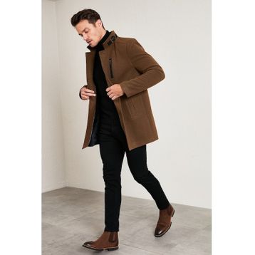 Buratti 5840099 Taba Erkek Kaşe Kaban