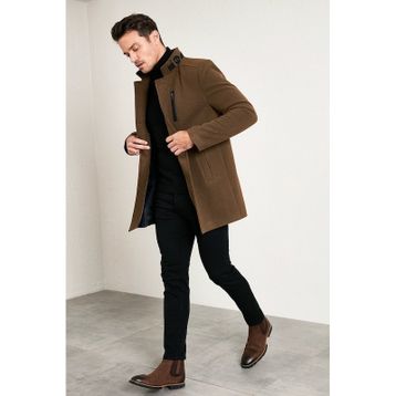 Buratti 5840099 Taba Erkek Kaşe Kaban