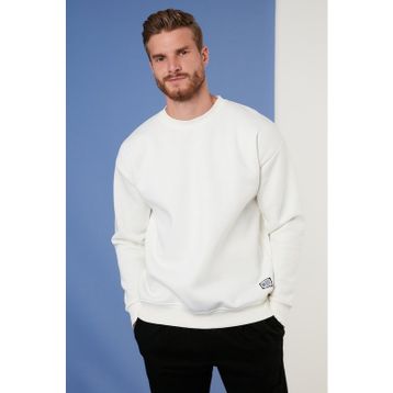 Buratti 5905255 Erkek Ekru Sweatshirt