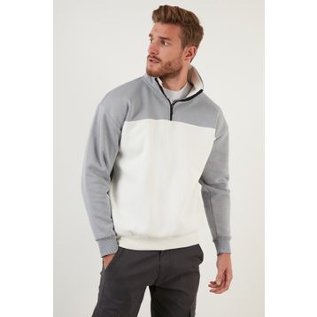 Buratti 59053431 Ekru Erkek Sweatshirt