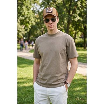 Buratti 5905446 Pamuklu Relaxed Fit Sıfır Yaka Erkek Tişört