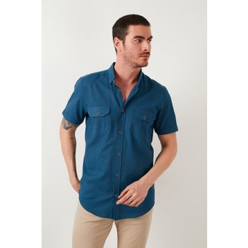 Buratti CF21S111153 İndigo Erkek Gömlek