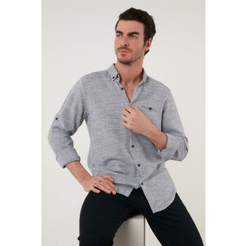 Buratti CF21S111498 Haki Erkek Gömlek