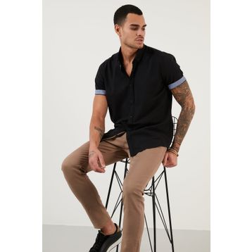 Buratti CF21S112546 Siyah Erkek Gömlek