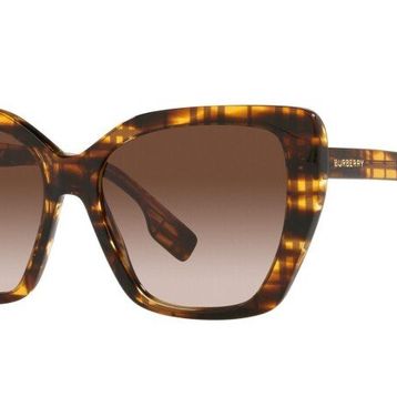 Burberry 4366 398113 55 Kadın Kahve Çekik Çerçeve Güneş Gözlüğü