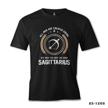 Burç Sagittarius Siyah Erkek T-Shirt