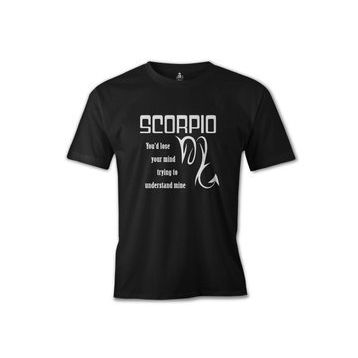 Burç Scorpio Lose Mind Siyah Erkek Atlet
