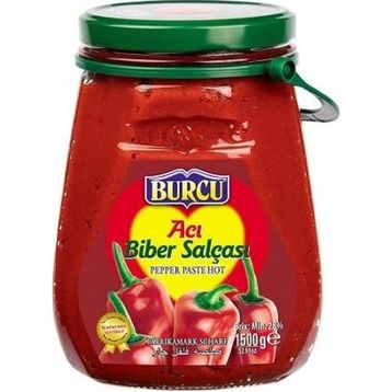 Burcu 1500 gr Acı Biber Salçası Cam
