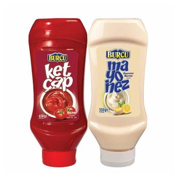Burcu Ketçap 650 gr + Mayonez 550 gr Set