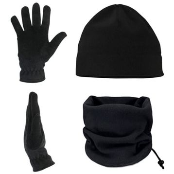 Buris 3'lü Set Polar Bere Boyunluk ve Polar Eldiven