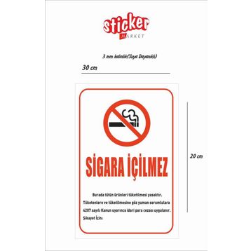 Buris Sigara İçilmez Uyarı Levhası