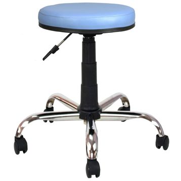 Bürocci 2999D0119 Mavi Metal Ayaklı Tabure