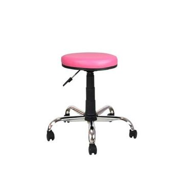 Bürocci 2999D0120 Pembe Metal Ayaklı Tabure