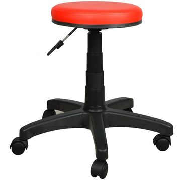 Bürocci 2999G0116 Kırmızı Plastik Ayaklı Tabure