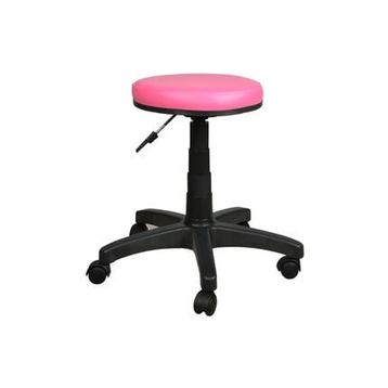 Bürocci 2999G0120 Pembe Plastik Ayaklı Yüksek Tabure