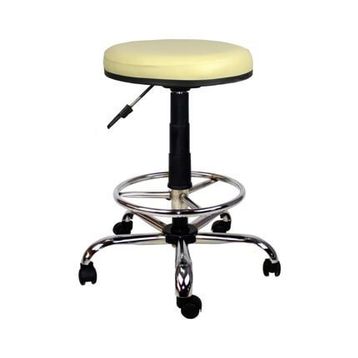 Bürocci 2999T0115 Krem Metal Ayaklı Yüksek Tabure