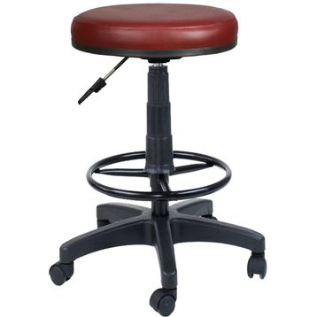 Bürocci 2999U0102 Bordo Plastik Ayaklı Yüksek Tabure