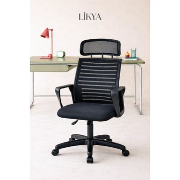 Bürocci Likya Plastik Ayaklı Siyah Ofis Çalışma Koltuğu