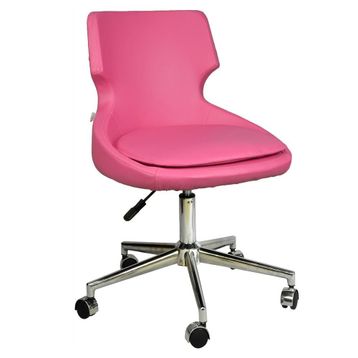 Bürocci Zaga 2023A0120 Pembe Metal Ayaklı Çalışma Koltuğu