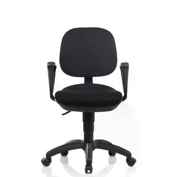 Bürosit Cosmo Siyah Kolçaklı Kumaş Çalışma Koltuğu