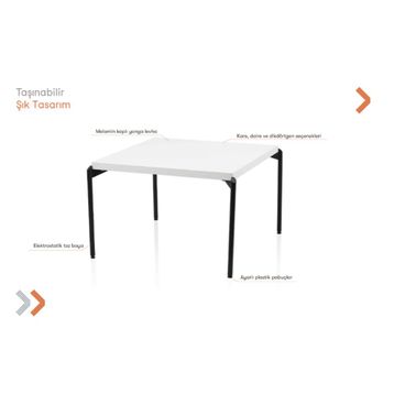 Bürosit Milayak 120x70 cm Dikdörtgen Sehpa