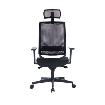 Bürosit Reflex 9 Başlıklı Plastik Siyah Yönetici Koltuğu