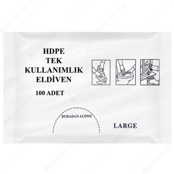 Burpak 100'lü Şeffaf Eldiven