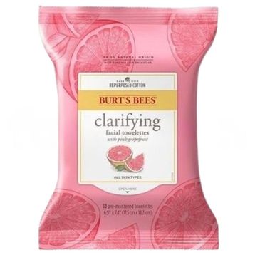 Burt's Bees Clarifying 144.5 gr 30 Adet Greyfurt Makyaj Çıkarıcı Havlu