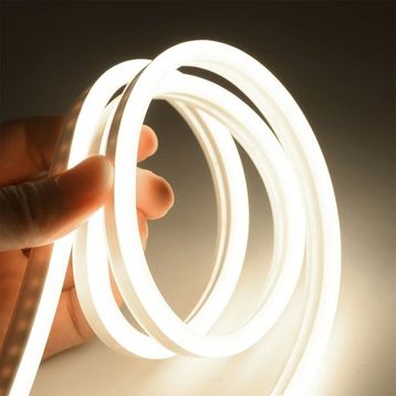 Burul Atlantis Neon Hortum Işık Aç Kapat Düğmeli 220 Volt Fiş Dahil Beyaz 10 mt LED Şerit Aydınlatma