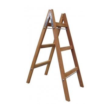 Buse A Tipi 110 cm 3 Basamak Ahşap Boyacı Merdiven