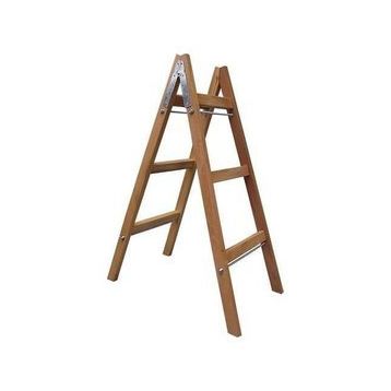 Buse A Tipi 110 cm 3 Basamak Ahşap Boyacı Merdiven
