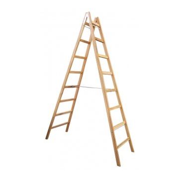 Buse A Tipi 290 cm 9 Basamak Ahşap Boyacı Merdiven