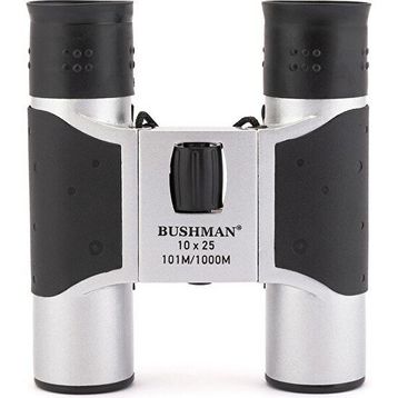 Bushman Point 10x25 Çift Gözlü Siyah Dürbün