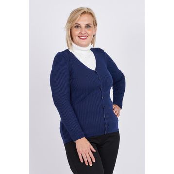 Büşra 3997258 İndigo Kadın Hırka
