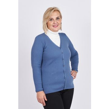 Büşra 3997258 Mavi Kadın Hırka
