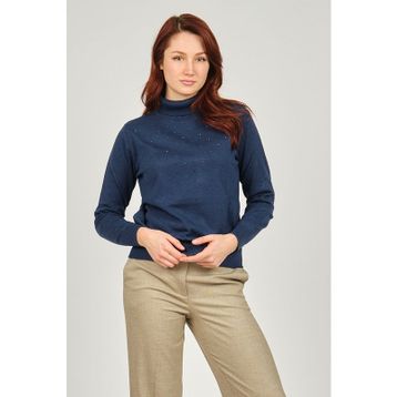 Büşra 3998212 İndigo Kadın Kazak