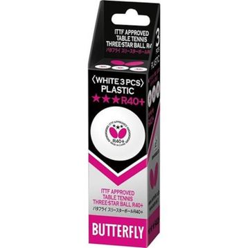 Butterfly 85144S R40+ 3 Yıldız 3'lü Masa Tenisi Maç Topu