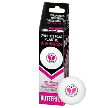 Butterfly 85144S R40+ 3 Yıldız 3'lü Masa Tenisi Maç Topu