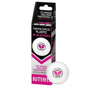 Butterfly 85144S R40+ 3 Yıldız 3'lü Masa Tenisi Maç Topu